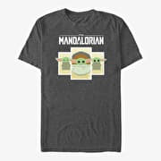 Merch Star Wars: The Mandalorian - Child Boxes Unisex T-Shirt Dark Heather Grey