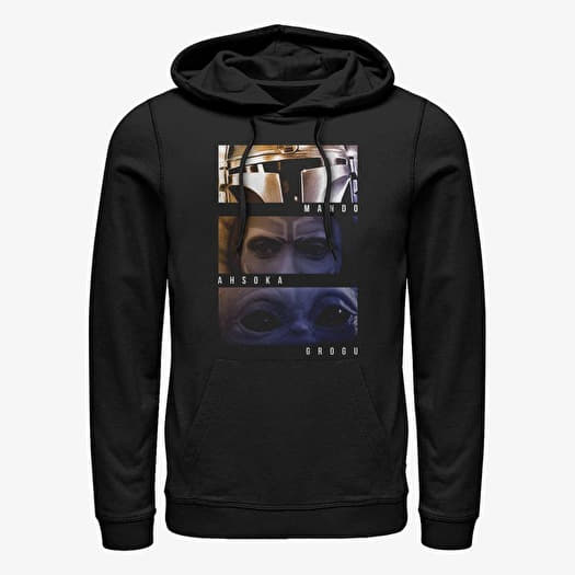 Sweatshirt Merch Star Wars: The Mandalorian - Character Eyes Unisex Hoodie Black