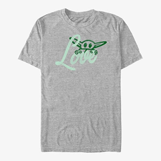 T-shirt Merch Star Wars: The Mandalorian - Star Love Unisex T-Shirt Heather Grey