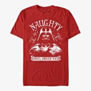 Merch Star Wars: Classic - Naughty Until Nice Unisex T-Shirt Red