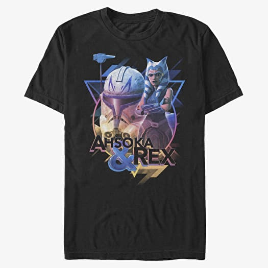 Тениска Merch Star Wars: Clone Wars - Triangular Ahsoka Rex Unisex T-Shirt Black