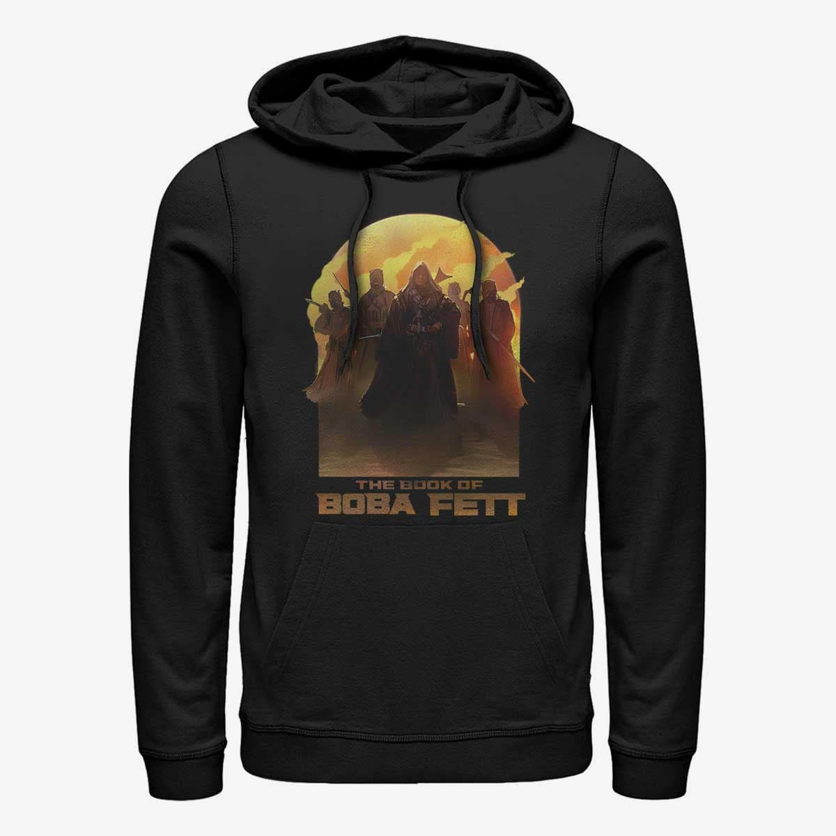 Sweatshirts Merch Star Wars Book of Boba Fett - Leading By Example Unisex Hoodie Black