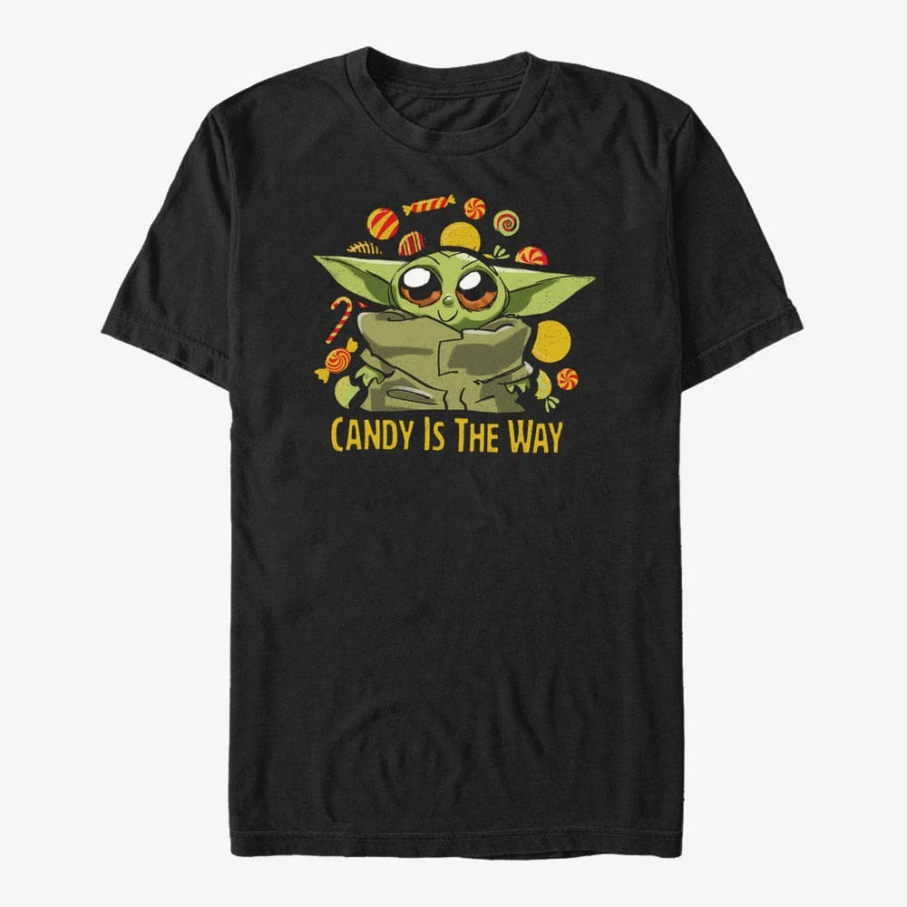 Trička Merch Star Wars: The Mandalorian - Candy Is The Way Unisex T-Shirt Black
