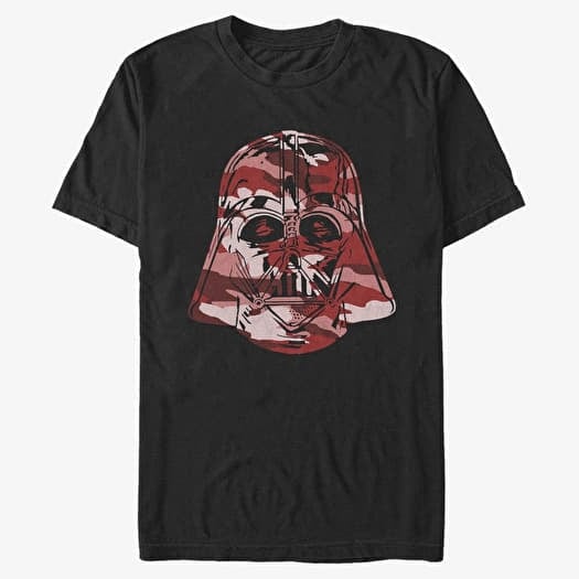 Tricou Merch Star Wars - Camo Vader Red Unisex T-Shirt Black