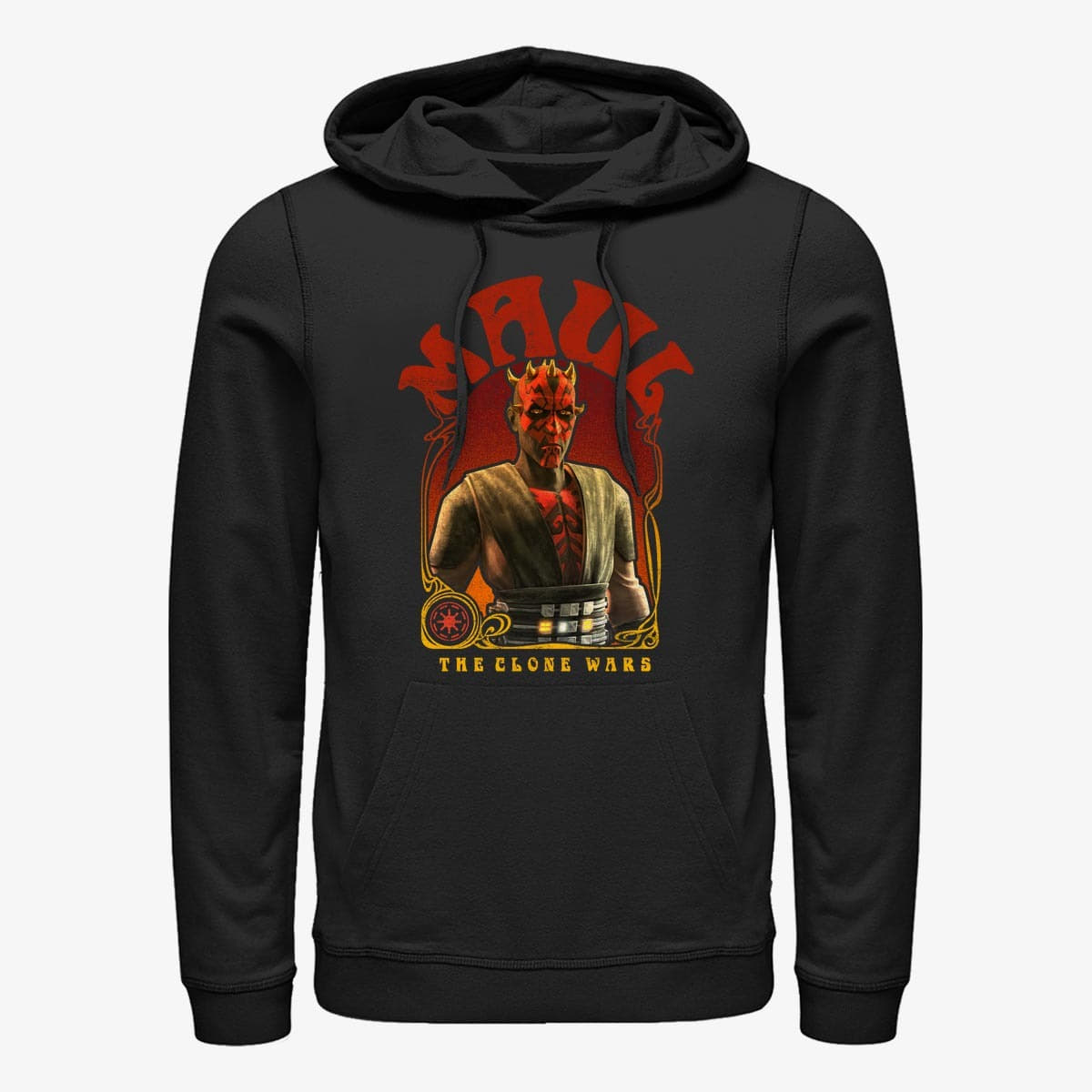 Суитчъри Merch Star Wars: Clone Wars - Maul Nouveau Unisex Hoodie Black