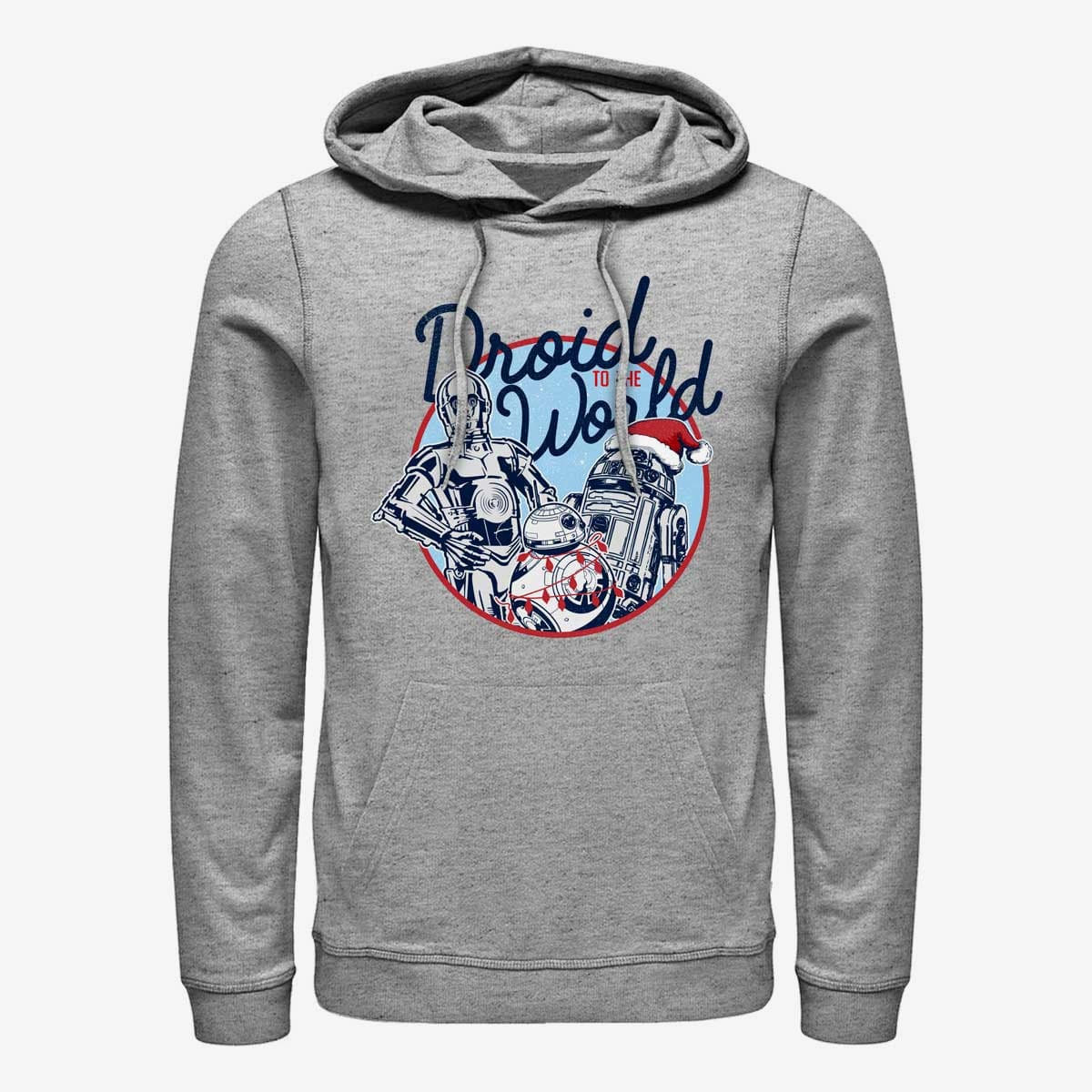 Hoodies and sweatshirts  Merch Star Wars: The Force Awakens - Droid to the World Unisex Hoodie Heather Grey
