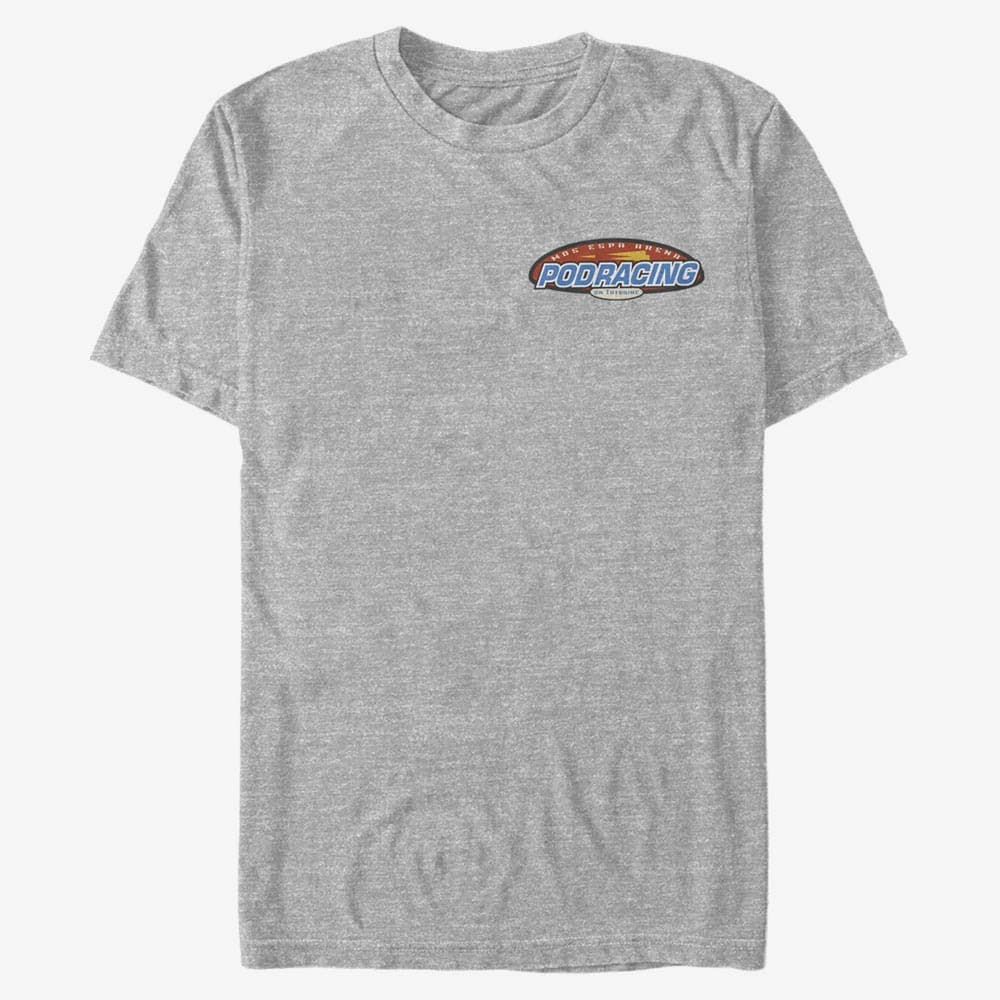 Тениски Merch Star Wars: Classic - Podracing Pocket Unisex T-Shirt Heather Grey