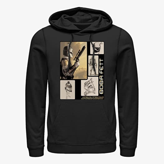 Sweatshirt Merch Star Wars: Classic - BobaFett Unisex Hoodie Black