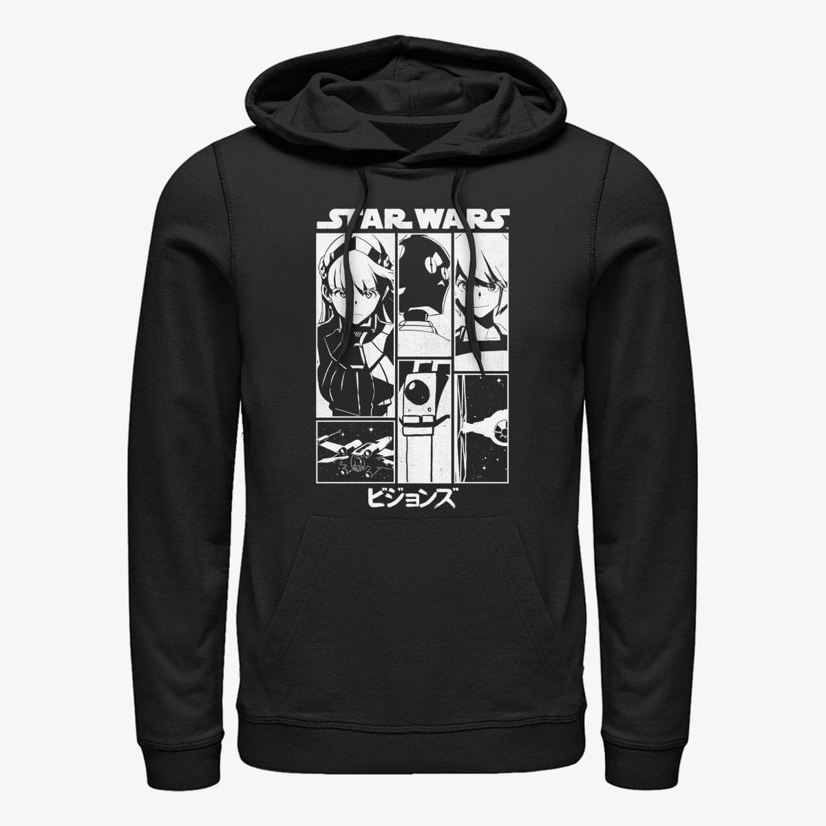 Mikiny Merch Star Wars: Visions - Visions Poster Unisex Hoodie Black