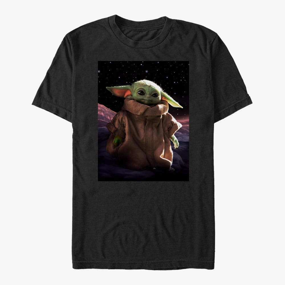 Trička Merch Star Wars: The Mandalorian - THE CHILD Unisex T-Shirt Black