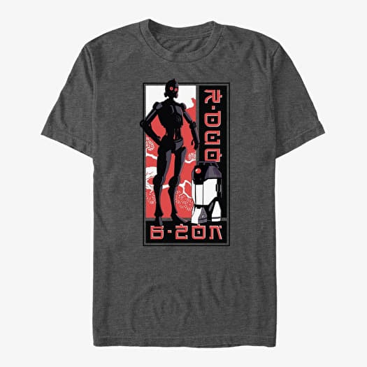 T-shirt Merch Star Wars: Visions - DroidsAnime Unisex T-Shirt Dark Heather Grey