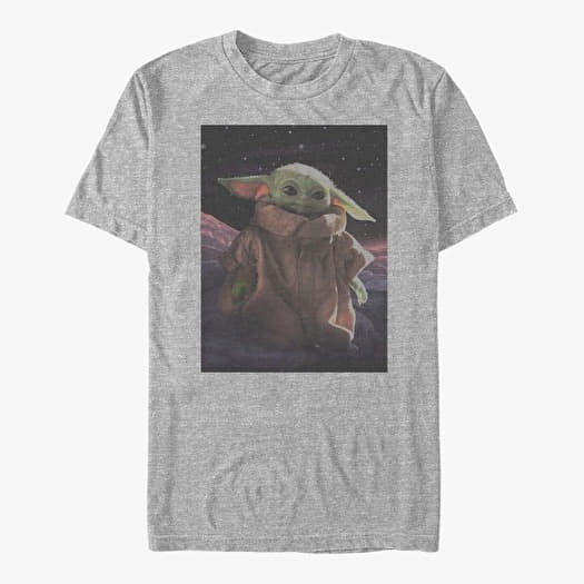 T-shirt Merch Star Wars: The Mandalorian - THE CHILD Unisex T-Shirt Heather Grey