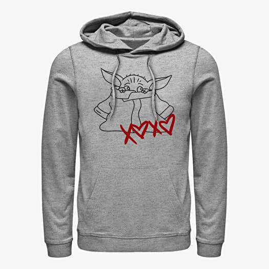 Sudadera Merch Star Wars: The Mandalorian - XOXO Unisex Hoodie Heather Grey