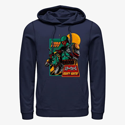 Sudadera Merch Star Wars: Classic - Mandalorian Soldier Unisex Hoodie Navy Blue