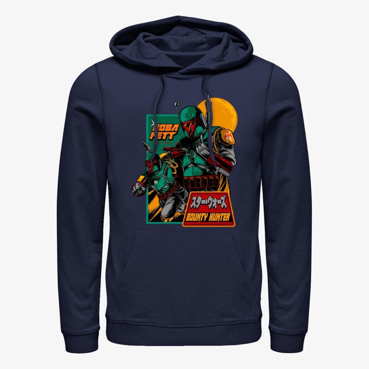 Puloverji   Merch Star Wars: Classic - Mandalorian Soldier Unisex Hoodie Navy Blue