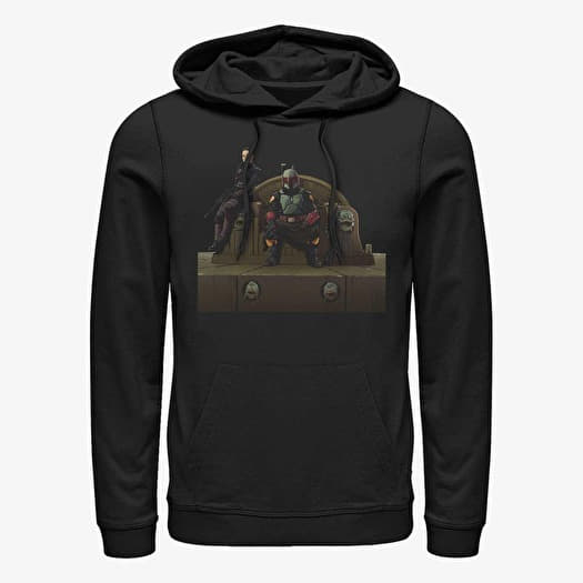 Sweatshirt Merch Star Wars: The Mandalorian - Throne Of Fett Unisex Hoodie Black