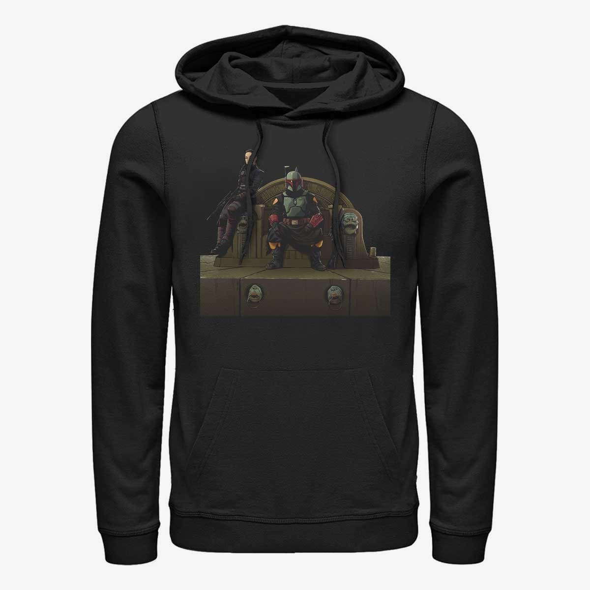 Суитчъри Merch Star Wars: The Mandalorian - Throne Of Fett Unisex Hoodie Black