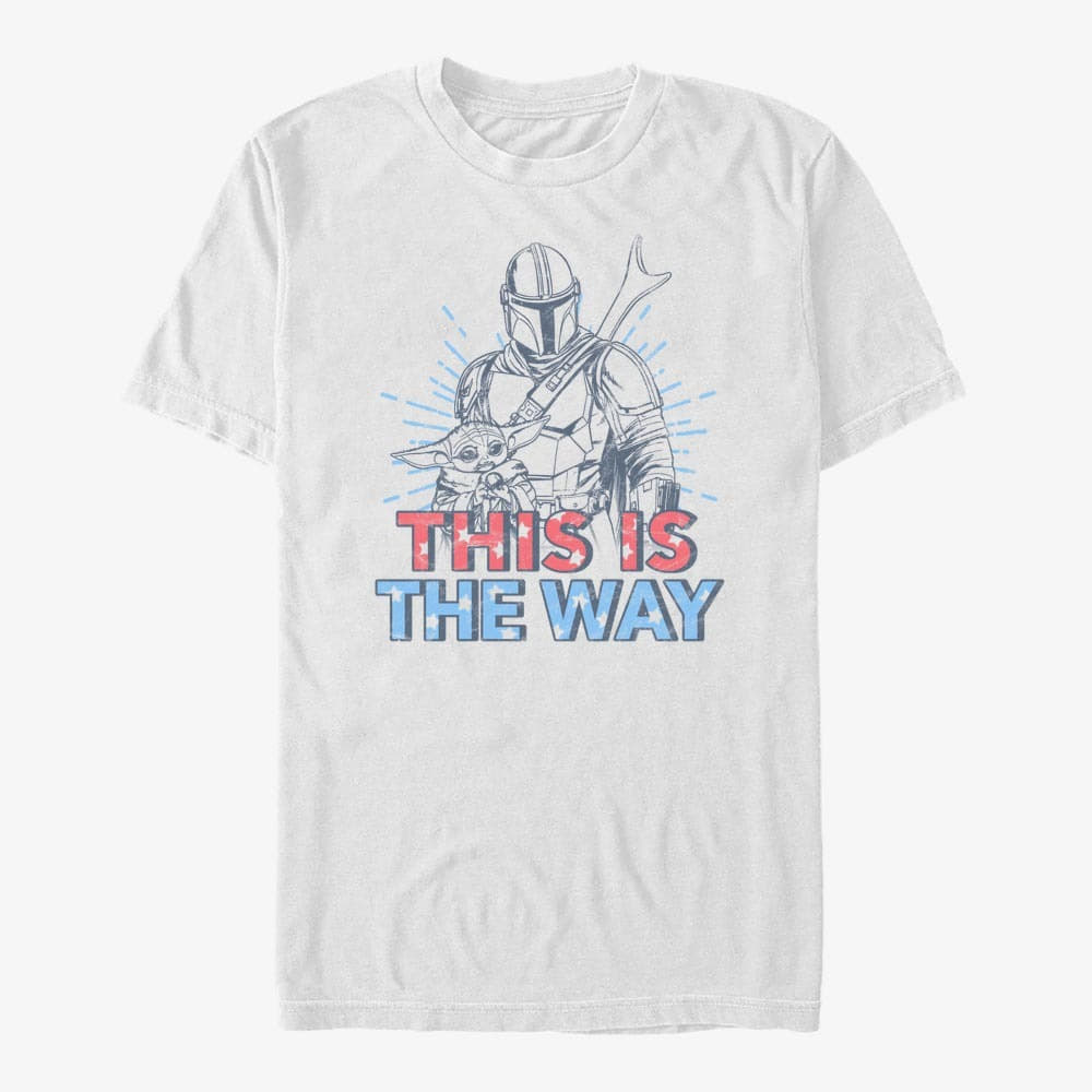 Тениски Merch Star Wars: Classic - Americana Buddies Unisex T-Shirt White