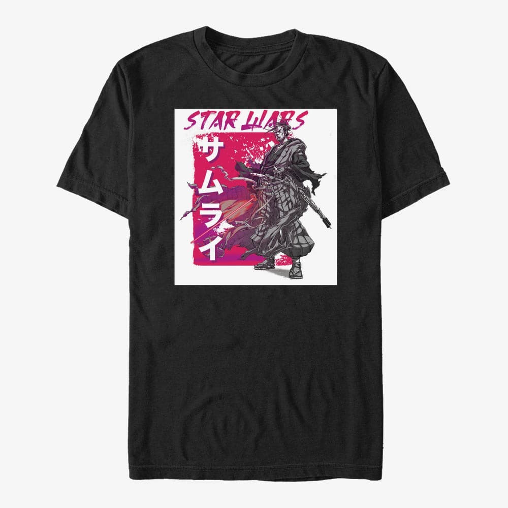 Koszulki Merch Star Wars: Visions - SAMURAI Unisex T-Shirt Black