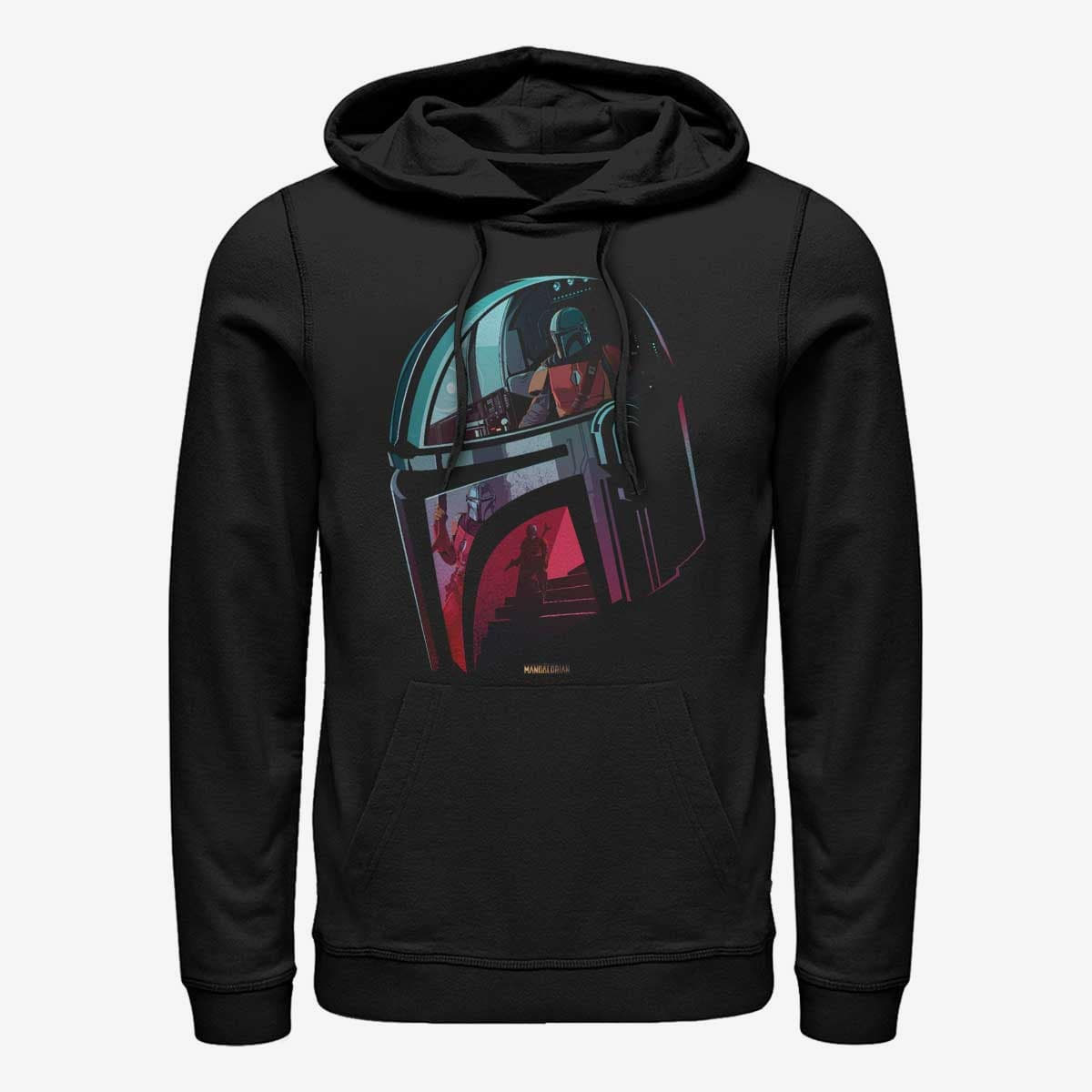 Felpe Merch Star Wars: Mandalorian - Helmet Explanation Unisex Hoodie Black