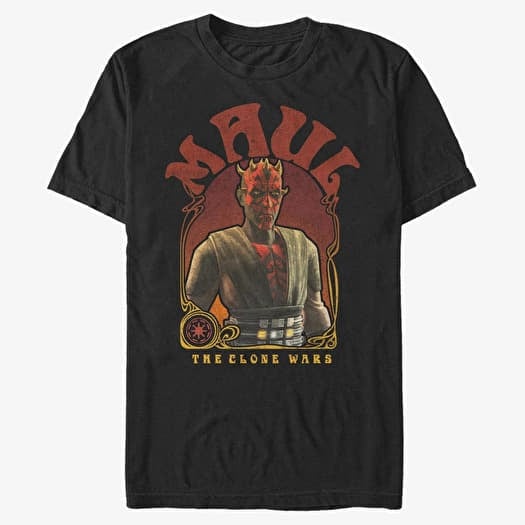 T-shirt Merch Star Wars: Clone Wars - Maul Nouveau Unisex T-Shirt Black