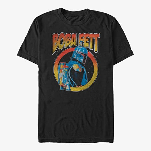 T-shirt Merch Star Wars: The Mandalorian - Dark Fett Unisex T-Shirt Black