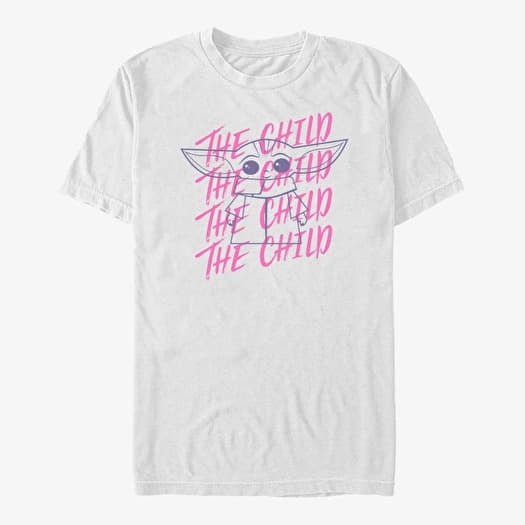 T-shirt Merch Star Wars: The Mandalorian - Child Overlap Unisex T-Shirt White