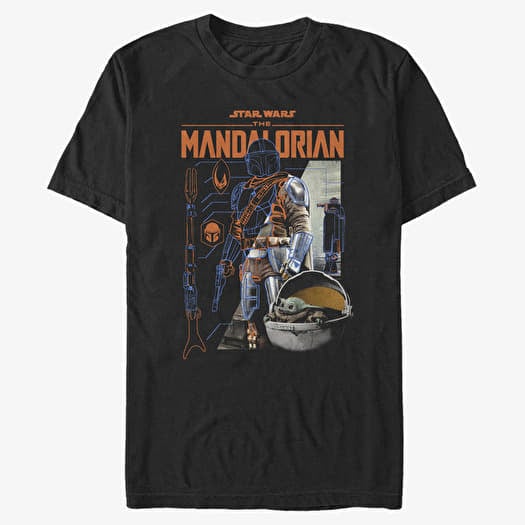 T-shirt Merch Star Wars: Mandalorian - Cut Up Unisex T-Shirt Black