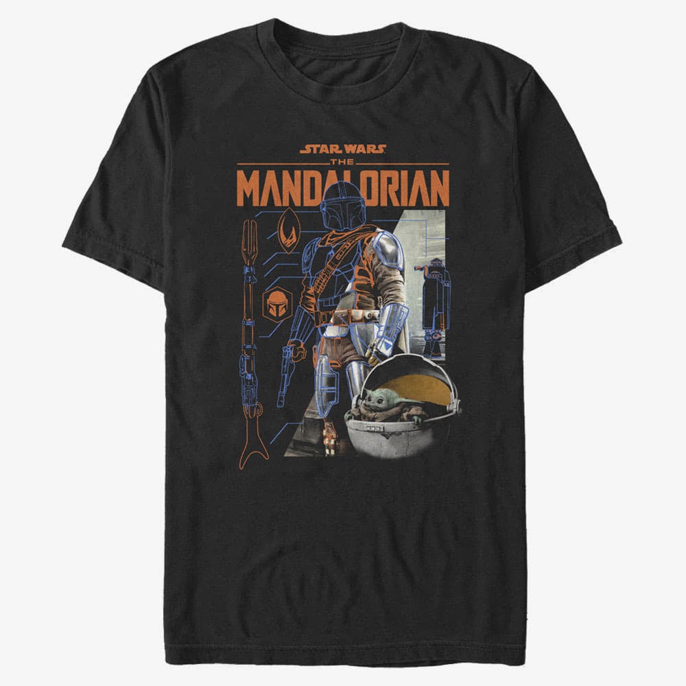 T-Shirts Merch Star Wars: Mandalorian - Cut Up Unisex T-Shirt Black