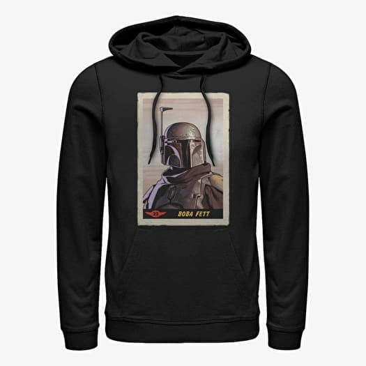 Mikina Merch Star Wars: The Mandalorian - Fett Card Unisex Hoodie Black
