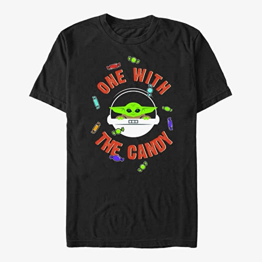 T-shirt Merch Star Wars: The Mandalorian - One With The Candy Unisex T-Shirt Black