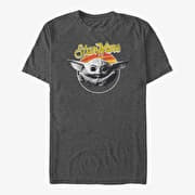 Merch Star Wars: The Mandalorian - CHILD Unisex T-Shirt Dark Heather Grey