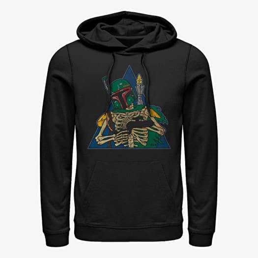 Sweatshirt Merch Star Wars: Classic - Skeleton Boba Unisex Hoodie Black