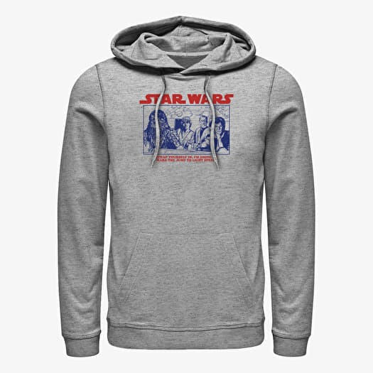 Merch Star Wars - Light Speed Unisex Hoodie Heather Grey