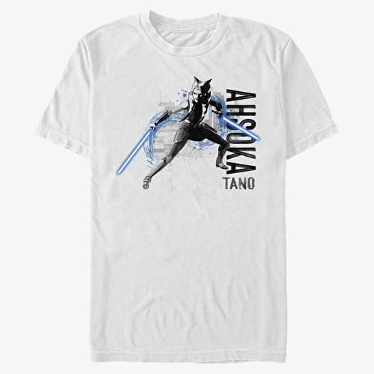 Majica Merch Star Wars: Clone Wars - Ahsoka Collage Unisex T-Shirt White