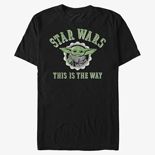 Merch Star Wars: Mandalorian - Varsity Child Unisex T-Shirt Black