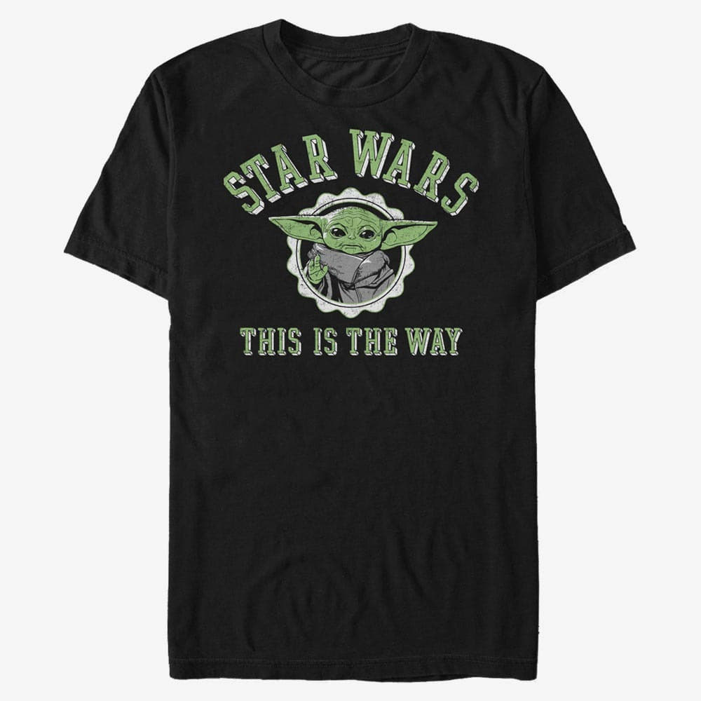 T-Shirts Merch Star Wars: Mandalorian - Varsity Child Unisex T-Shirt Black