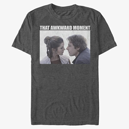 T-shirt Merch Star Wars: Classic - Awkward Unisex T-Shirt Dark Heather Grey