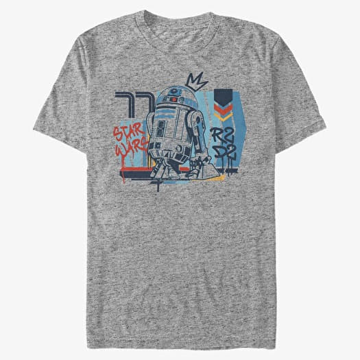 Maglietta Merch Star Wars: Classic - R2D2 Unisex T-Shirt Heather Grey