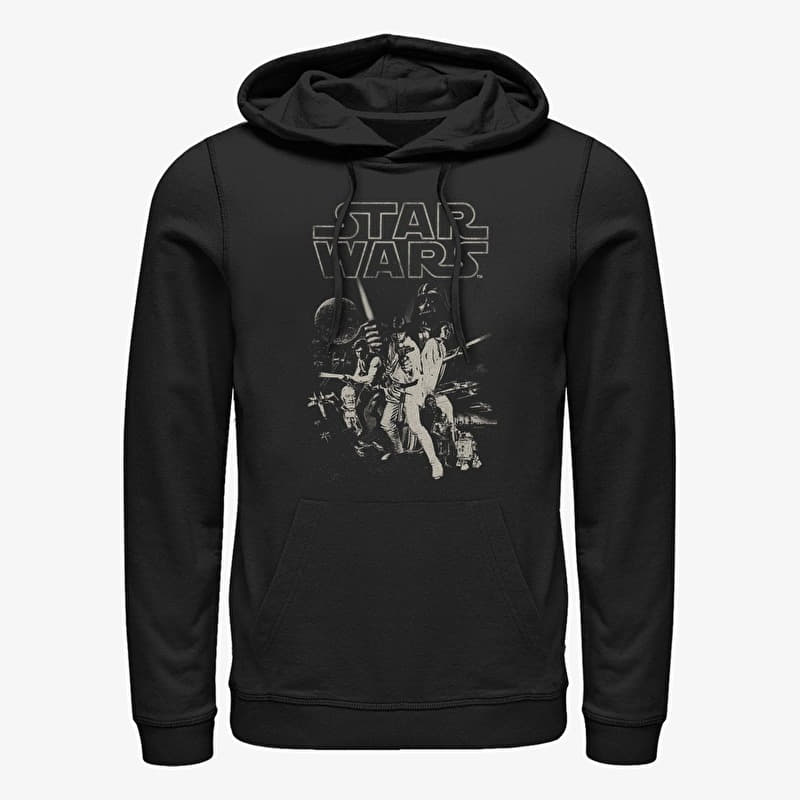 Mikina Merch Star Wars - Poster Unisex Hoodie Black