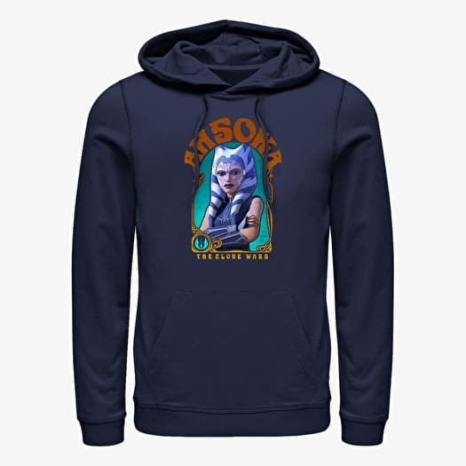 Sweatshirt Merch Star Wars: Clone Wars - Ahsoka Nouveau Unisex Hoodie Navy Blue