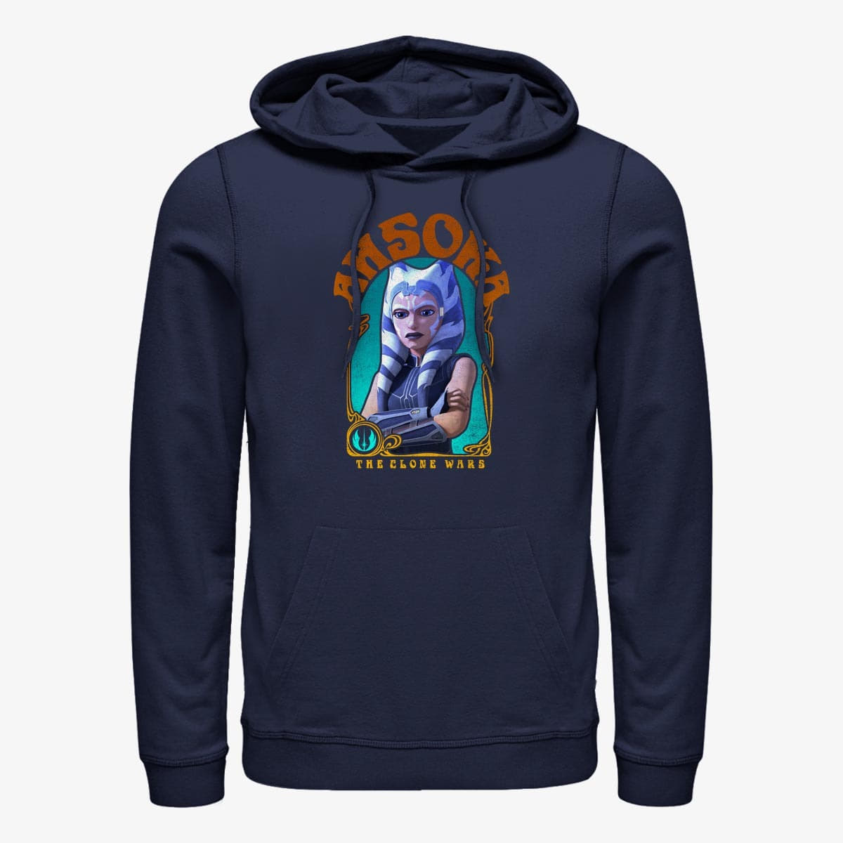 Sweatshirts Merch Star Wars: Clone Wars - Ahsoka Nouveau Unisex Hoodie Navy Blue