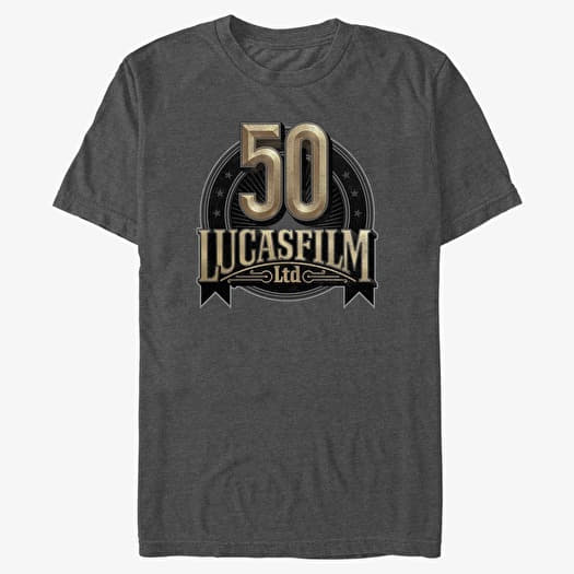T-shirt Merch Star Wars - Lucas Anniversary Unisex T-Shirt Dark Heather Grey