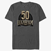 Merch Star Wars - Lucas Anniversary Unisex T-Shirt Dark Heather Grey