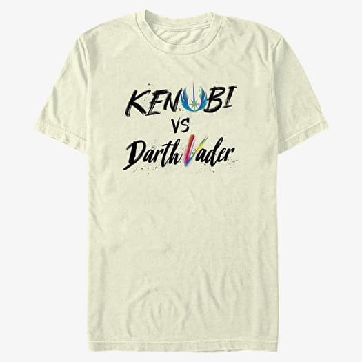 T-shirt Merch Star Wars Obi-Wan - Kenobi Vader Lettering Unisex T-Shirt Natural