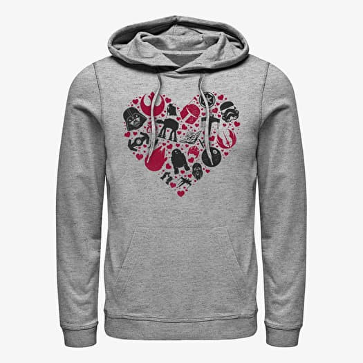 Merch Star Wars: Classic - HEART ICONS Unisex Hoodie Heather Grey