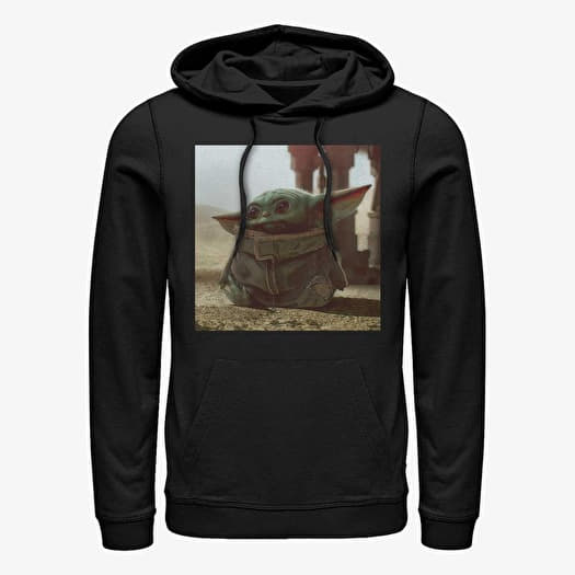 Sweatshirt Merch Star Wars: The Mandalorian - Tiny Green Unisex Hoodie Black