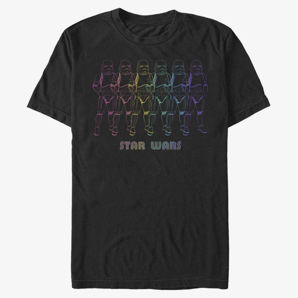 T-shirts Merch Star Wars: Classic - Chrome Line Troop Unisex T-Shirt Black