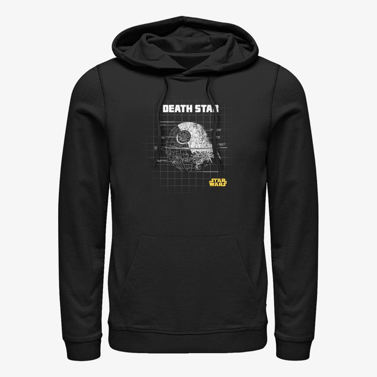 Sweatshirts Merch Star Wars - Star Schematics Unisex Hoodie Black