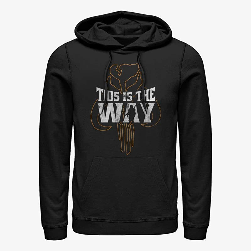 Sweatshirt Merch Star Wars: The Mandalorian - WAY Unisex Hoodie Black